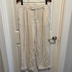 A New Day Striped Ivory Dress Pants Size 10